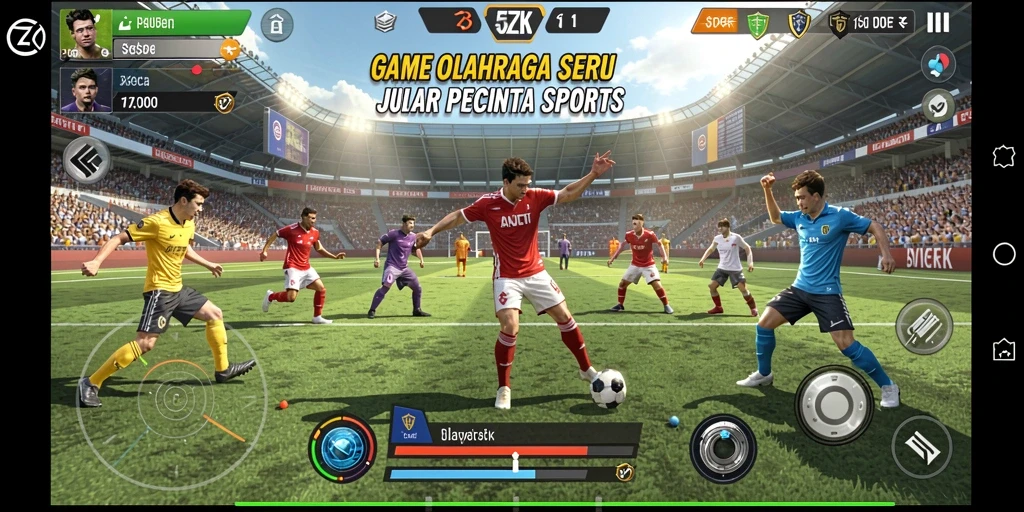 Tampilan gameplay 5ZK yang dinamis dan seru.