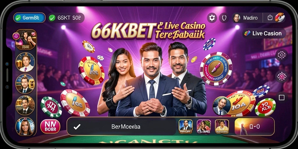 Tampilan permainan live casino yang mendebarkan dan interaktif.
