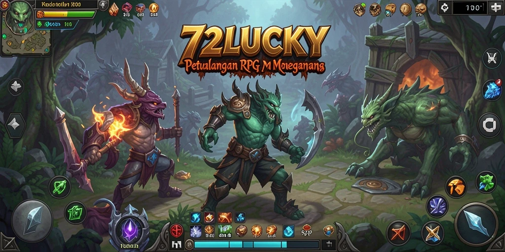 Tampilan gameplay RPG seru di 72LUCKY.