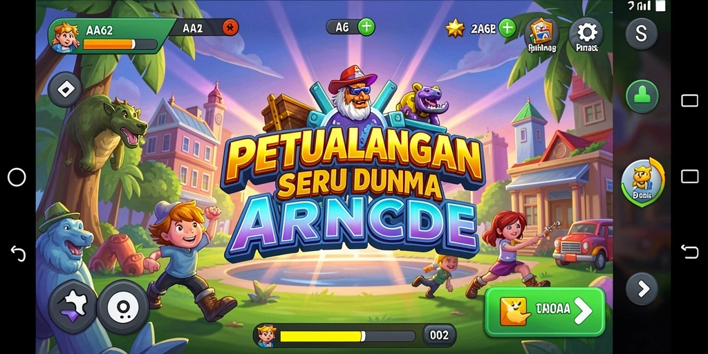 Tampilan gameplay seru dari AA62 yang memikat pemain.