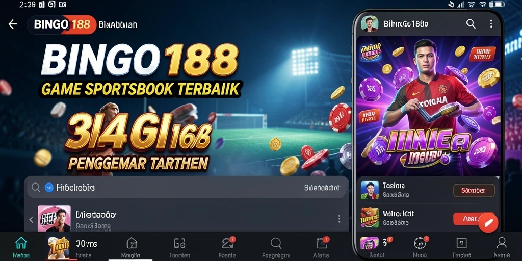 Screenshot gameplay BINGO188 menampilkan antarmuka sportsbook yang menarik.