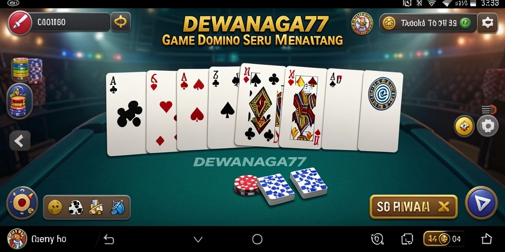 Screenshot gameplay DEWANAGA77 menunjukkan keseruan bermain Domino.
