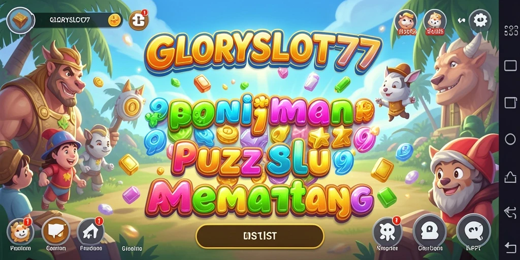 Tampilan permainan GLORYSLOT777 dengan berbagai puzzle yang menarik.