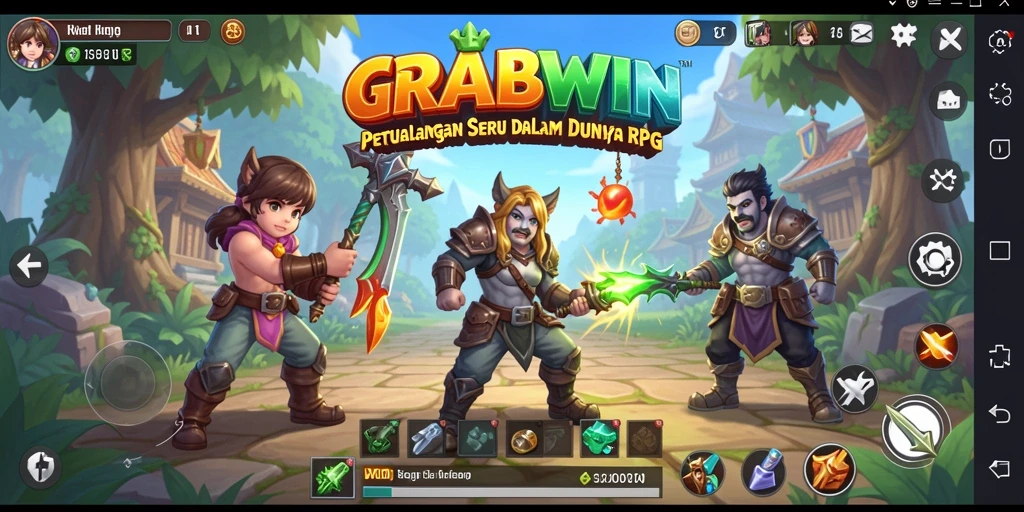 Screenshot gameplay RPG yang menampilkan aksi pertempuran seru.
