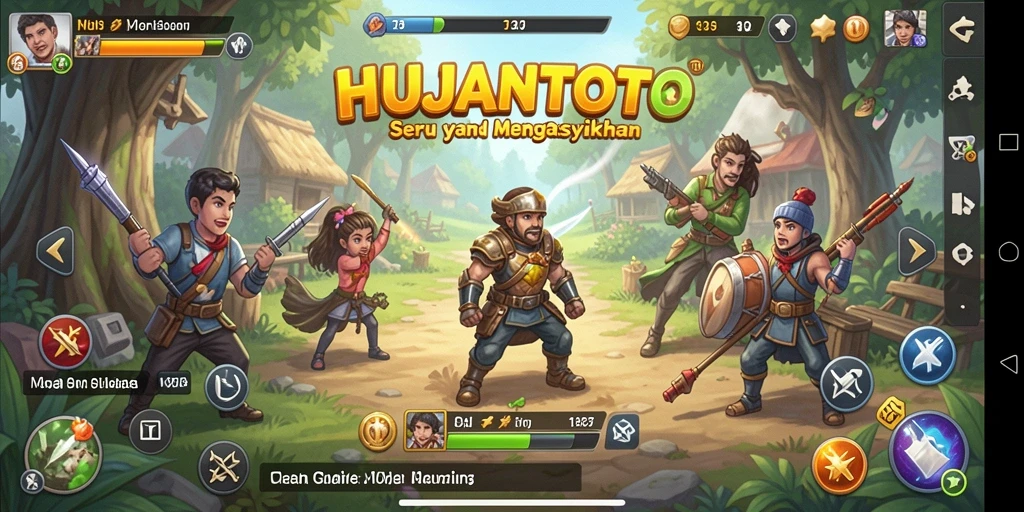 Screenshot menunjukkan gameplay HUJANTOTO yang seru dan menyenangkan.