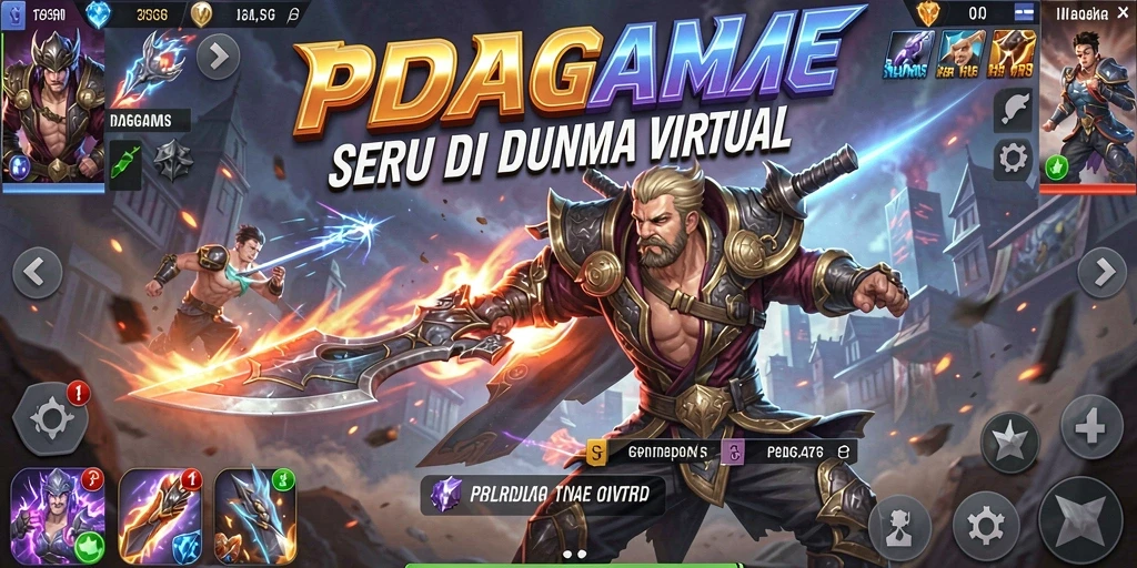 Gameplay aksi pertarungan yang mendebarkan dalam IDAGAME.