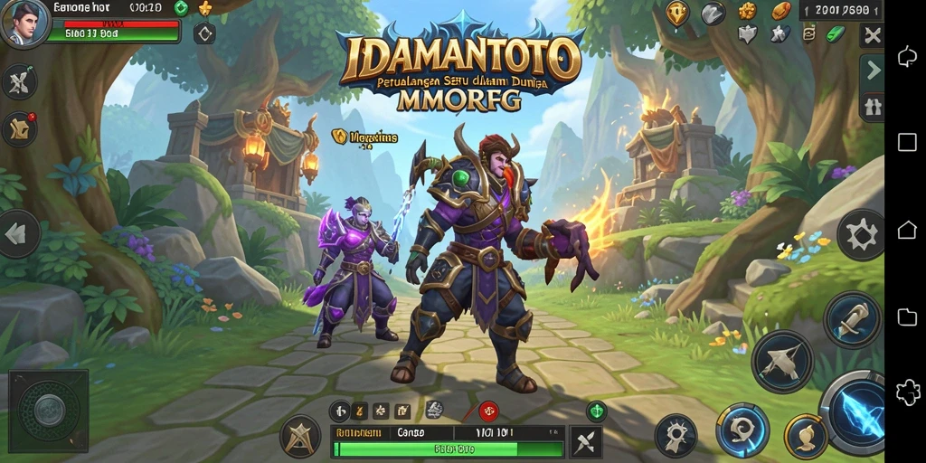 Tampilan gameplay seru di dunia fantasy IDAMANTOTO.