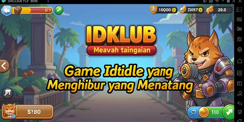 Screenshot gameplay IDKLUB yang menampilkan suasana Idle yang santai.
