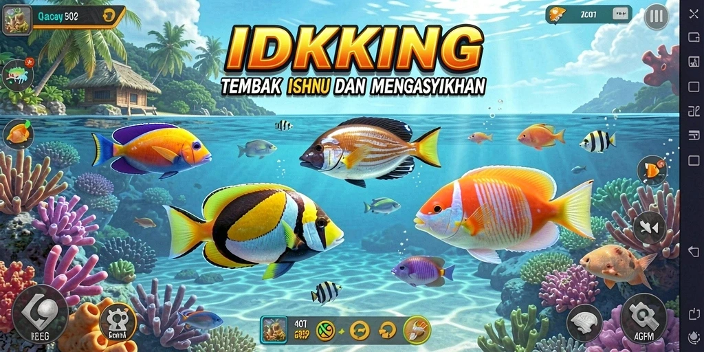 Gambaran gameplay seru dari IDRKING yang penuh aksi.