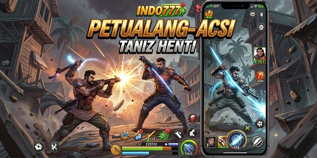 Menampilkan aksi mendebarkan dalam gameplay INDO777.