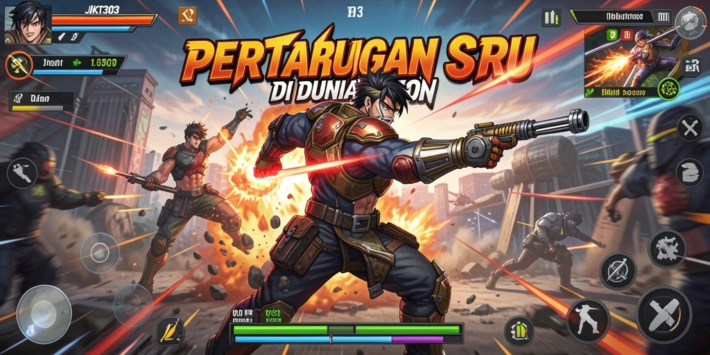 Screenshot utama dari gameplay JKT303 yang seru dan dinamis.