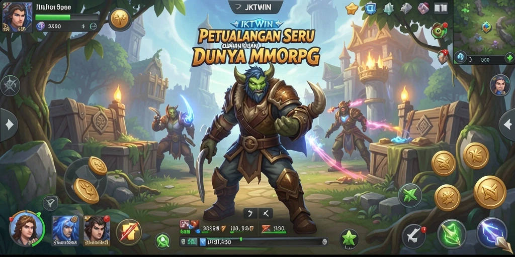 Tampilan gameplay seru dan interaksi sosial dalam JKTWIN.