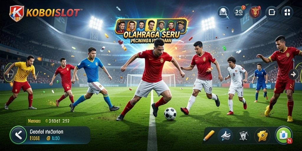 Tampilan screenshot gameplay KOBOISLOT yang menampilkan aksi olahraganya.