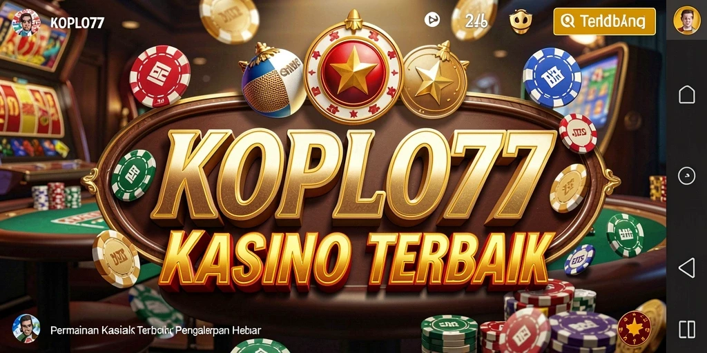 Screenshot gameplay KOPLO77 menampilkan suasana kasino yang hidup.