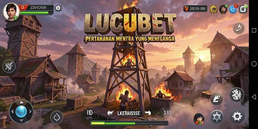 Tampilan menarik dari gameplay LUCUBET menunjukkan strategi pertahanan yang mendebarkan.