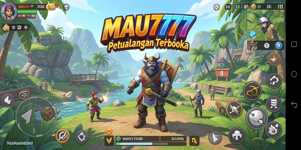 Tampilan screenshot gameplay MAU777 menampilkan dunia terbuka yang luas dan penuh petualangan.