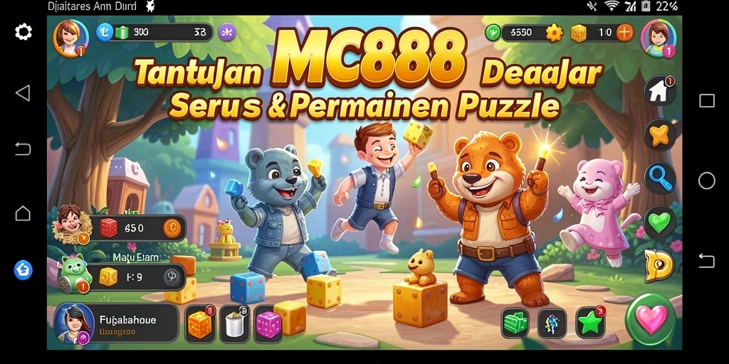 Tampilan gameplay menarik dari MC888 dengan teka-teki yang menantang.