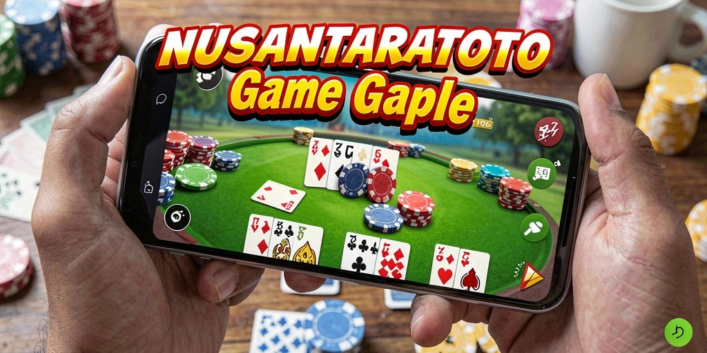 Tampilan gameplay Gaple yang seru dan interaktif di NUSANTARATOTO.