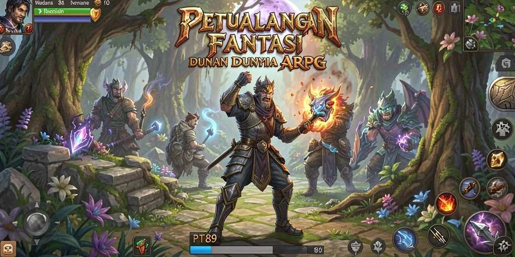 Menampilkan gameplay seru dalam dunia fantasi ARPG.