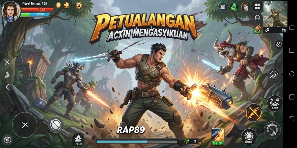 Tampilan gameplay ARPG yang menegangkan dan penuh aksi.