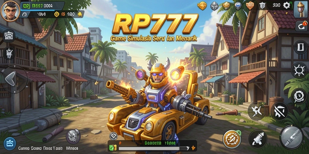 Tampilan gameplay menyerupai dunia nyata dalam RP777.