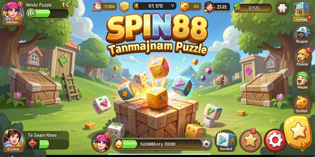 Gameplay menarik dengan berbagai tantangan puzzle di SPIN88.