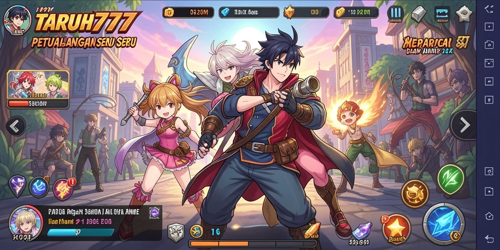 Tampil seru dengan karakter anime dalam TARUH777 yang penuh aksi.