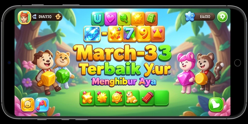 Tangkapan layar UH77 menampilkan gameplay Match-3 yang seru dan mengasyikkan.