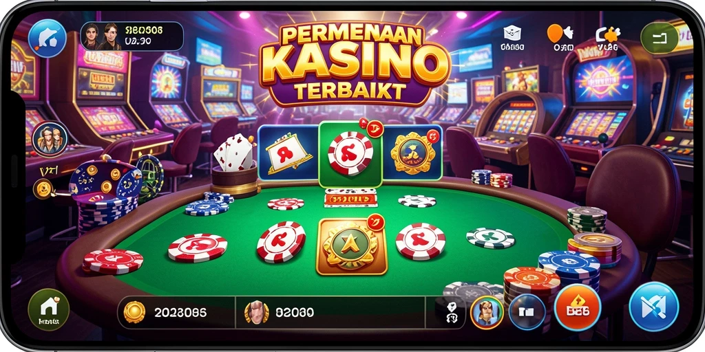 Tampilan menarik dari gameplay Kasino di V21.
