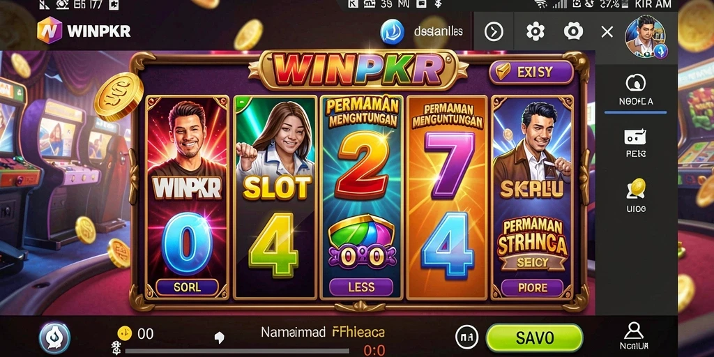 Tampilan menarik dari gameplay Slot di WINPKR