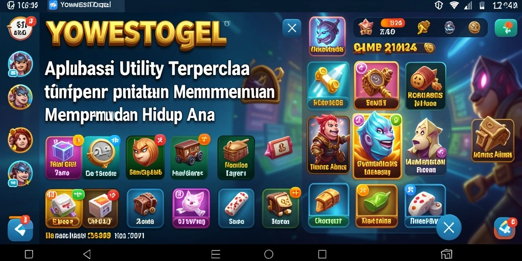 Tampilan utama aplikasi YOWESTOGEL untuk pengelolaan aktivitas sehari-hari.